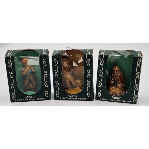 9 - WADE IRISH CHARACTER FIGURINES (3) Inc PHIL THE FLUTER, MOTHER MACHREE & PADDY McGINTY (All Original... 