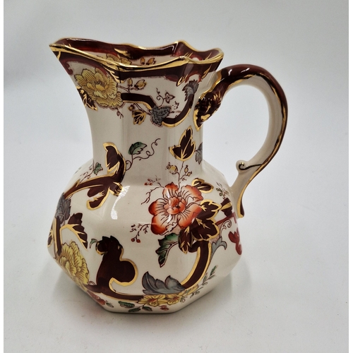 27 - MASON'S IRONSTONE Large 15cm JUG IN THE BROWN VELVET DESIGN