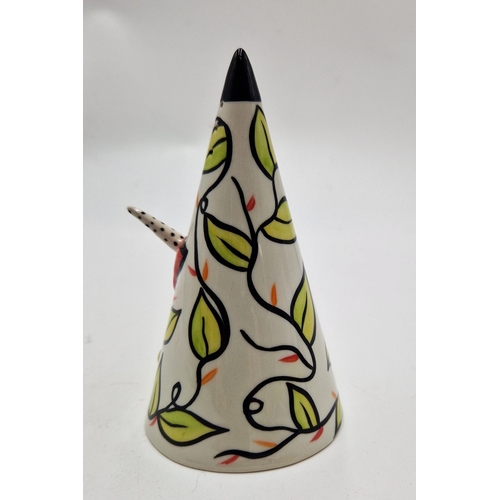 305 - LORNA BAILEY 13cm CONICAL SUGAR SHAKER  (Limited Edition 75 Only This One Being No 05) Signed By Lor... 