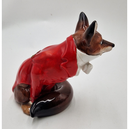 444 - ROYAL DOULTON 16 cm MODEL OF A FOX IN HUNTING DRESS HN 100 (Model No 151) 1913/42 Designed By Mr Cha... 