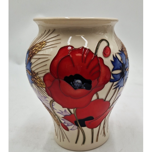 609 - MOORCROFT 17.5cm x 14.5cm x 14.50cm VASE (Shape No 146/7) 