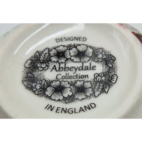 635 - ABBEYDALE POTTERY CHINTZ BREAKFAST CUPS And SAUCERS (2)