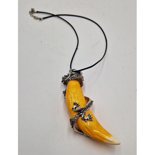 804 - DRAGON TOOTH PENDANT ON CHAIN