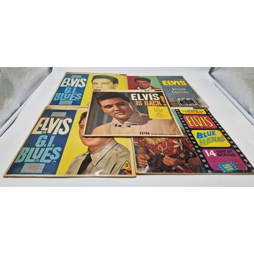 822 - ELVIS PRESLEY VINYL LPS (5)
G.I. BLUES MONO BLACK/SILVER LABEL. KISSIN’ COUSINS MONO RED DOT. G.I. B... 