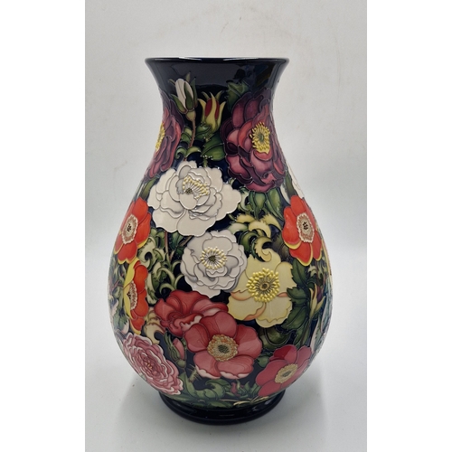 643 - MOORCROFT Extra Large 38cm x  21.5cm x 21.5cm VASE (Shape No 7/15) 