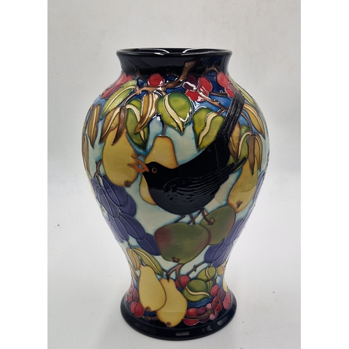 644 - MOORCROFT Extra Large 30cm x 12cm x 12cm VASE (Shape No 65/12) 