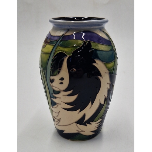 647 - MOORCROFT 12.5cm x 8.5cm x 8.5cm VASE (Shape No 393/5) 