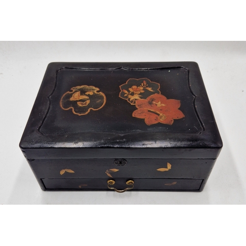 60 - LACQURED Extra Large 30cm x 22.5cm x 13cm JEWELLERY BOX  (No Key)