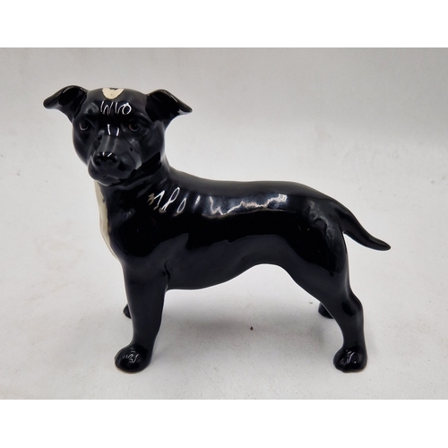 72 - ELITE POTTERY ???? CERAMIC Large 16cm x 17cm MODEL OF A STAFFORDSHIRE BULL TERRIER