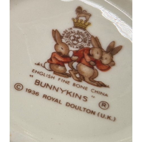 169 - ROYAL DOULTON CHINA BUNNYKINS VARIOUS CUPS And SAUCERS (6)