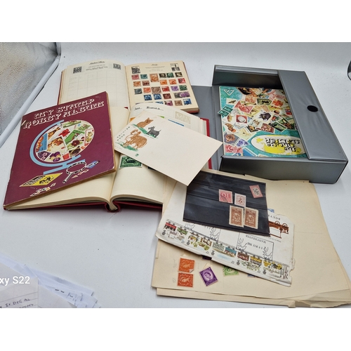 270 - STAMP ALBUMS And STAMPS (Large Qty)