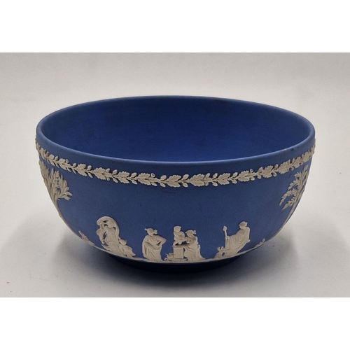 282 - WEDGWOOD BLUE JASPER WARE 19.5cm Dia BOWL