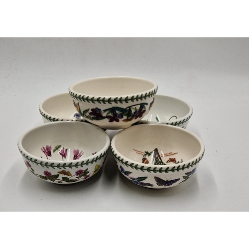 285 - PORTMEIRION 13.5cm Dia BOWLS (5) IN THE BOTANIC GARDEN DESIGN