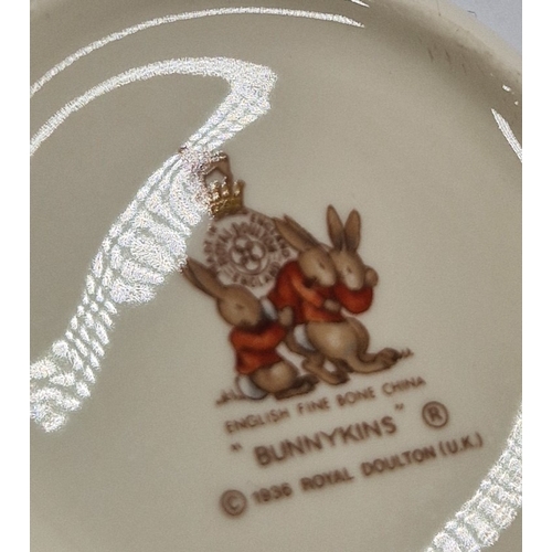 289 - ROYAL DOULTON BUNNYKINS CUP,BOWLS And EGG CUP SET