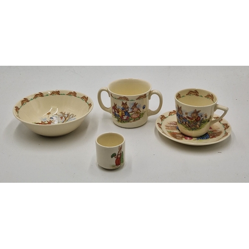 290 - ROYAL DOULTON BUNNYKINS CUP,SAUCER BOWL And EGG CUP SET