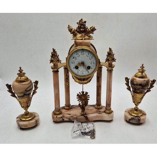 308 - GARNITURE CLOCK SET.
(Please Note This Lot WILL NOT BE PACKED OR SHIPPED ....COLLECT ONLY !!!!)