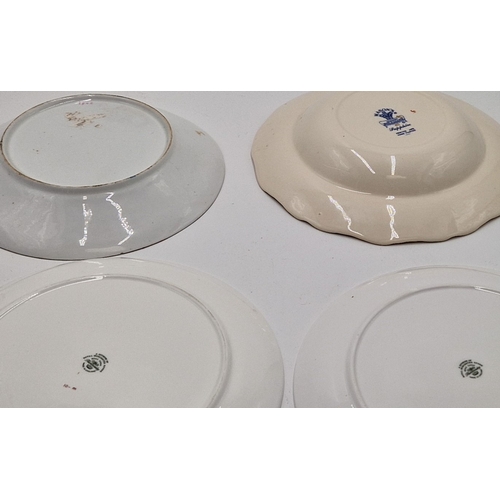 631 - NEWHALL (Rare) PLATE c1815 , ROYAL WORCESTER (Hammersley) EMBOSSED BIRD PLATES (2) Plus MASONS IRONS... 