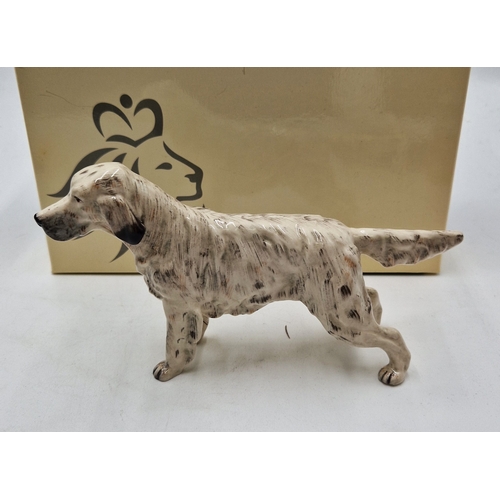 728 - ROYAL DOULTON Large 21cm MODEL OF A ENGLISH SETTER (RDA 105) (Original Box)