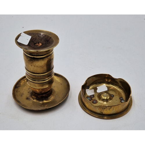 220 - TRENCH ART LIGHTER, MATCH HOLDER & ASHTRAY