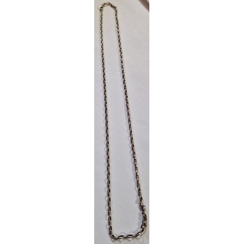 429 - SILVER (925) 58cm BELCHER CHAIN  (Total Weight 10.6 Grams)