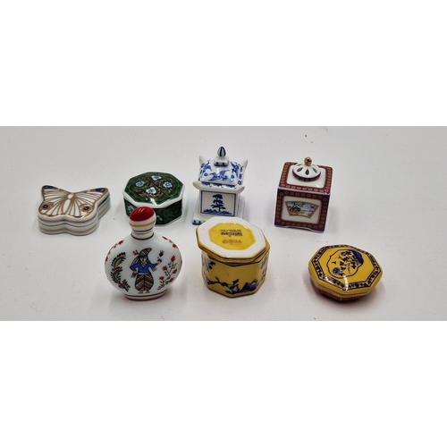 238 - DEL PRADO PORCELAIN LIDDED BOXES (7)