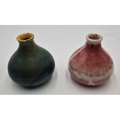 26 - COBRIDGE STONEWARE Small 9cm VASES (2)
(Cobridge Stoneware was a short-lived pottery company born ou... 