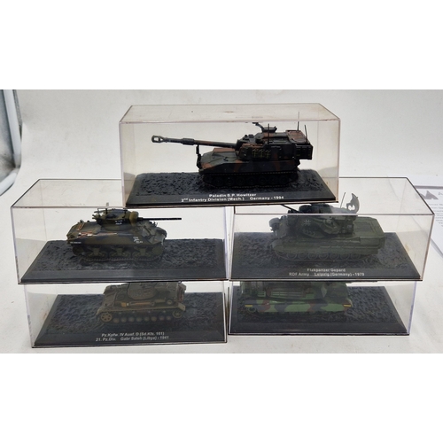 287 - MODELS OF FIVE TANKS (All Cased)