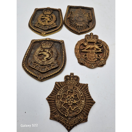 289 - BRONZE POLICE PLAQUES (5)