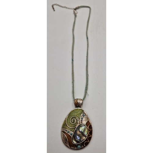 300 - LIA SOPHIA ENAMEL PENDANT/NECKLACE