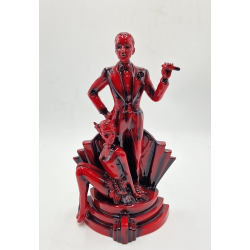 88 - PEGGY DAVIES STUDIO'S Large FLAMBE 27.5cm CHARACTER FIGURINE 