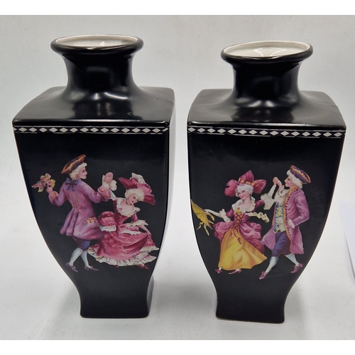 362 - CERAMIC Extra Large 28cm ART DECO VASES (2)