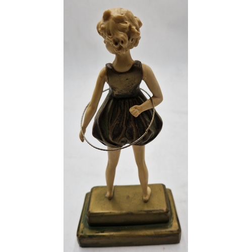 402 - FRENCH Large 21cm FIGURINE OF A GIRL c1950s