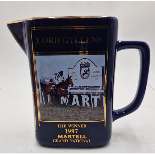 414 - SETON POTTERY (Redruth,Cornwall) POTTERY 14.5cm MARTELL WHISKEY WATER JUG 