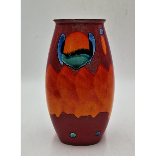 458 - POOLE POTTERY Large 25.5cm x 15cm VASE