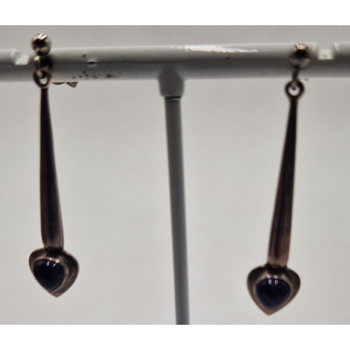 473 - SILVER (925) DROP EARRINGS