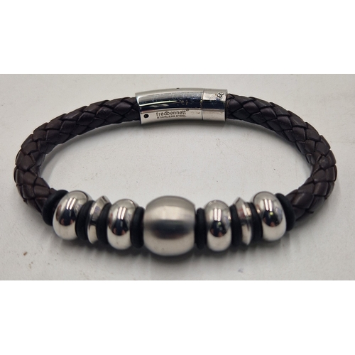 475 - FRED BENNETT LEATHER BRACELET