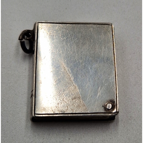 483 - SOLID SILVER (Fully Hallmarked) FOB STAMP HOLDER/PICTURE (Birmingham 1903)  (Boxed)