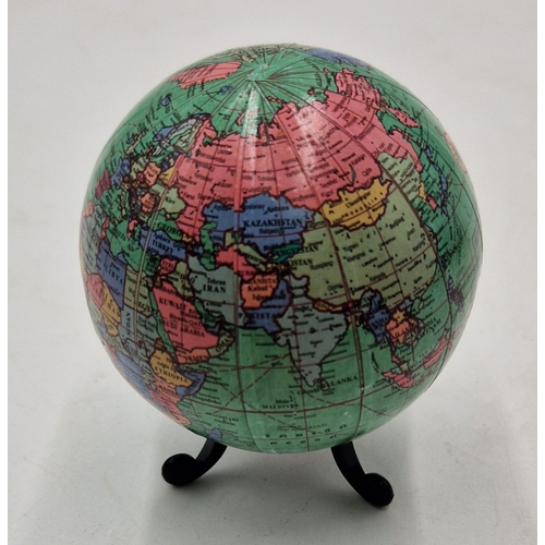 485 - WORLD GLOBE (Hand Made) With STAND