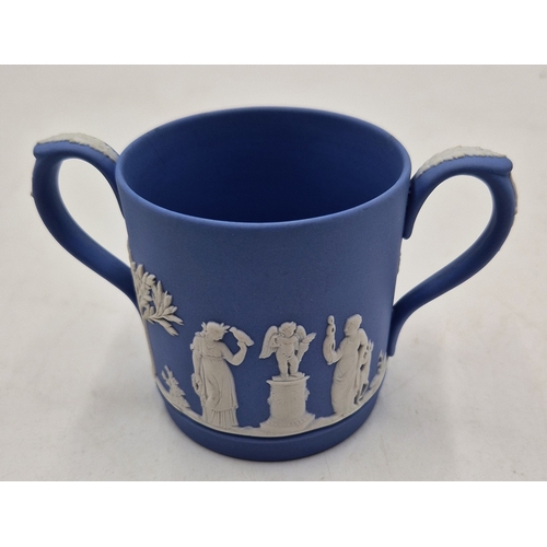 491 - WEDGWOOD JASPER WARE 7.5cm LOVING MUG