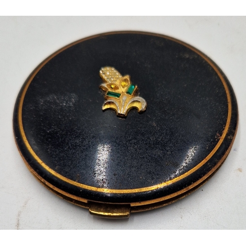 496 - VOGUE JEWELLED STONE COMPACT