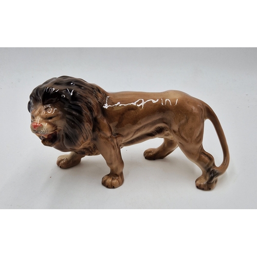 173 - H.WAIN & Sons (Melba Ware) Large 24cm MODEL OF A LION