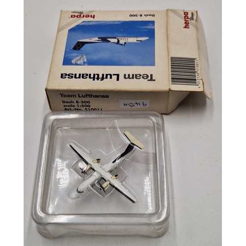 548 - TEAM LUATHANSA DIE CAST MODEL OF A 8-300 AEROPLANE (Original Box)