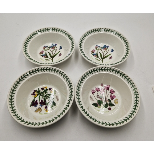 551 - PORTMEIRION 16.5cm Dia FRUIT BOWLS (4) IN THE BOTANIC GARDEN DESIGN