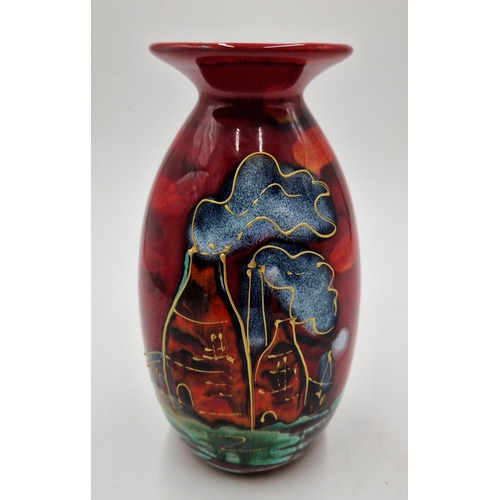 552 - ANITA HARRIS ART POTTERY Large 20.5 cm MINOS VASE IN THE POTTERIES PAST DESIGN (Limited Edition 100 ... 