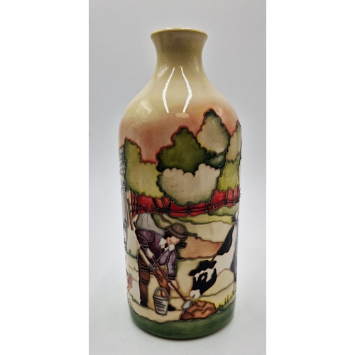 591 - MOORCROFT 24.00cm x 10.00cm x 10.00cm MILK VASE (Shape No MLK) 