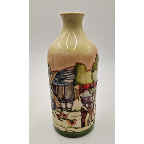 591 - MOORCROFT 24.00cm x 10.00cm x 10.00cm MILK VASE (Shape No MLK) 