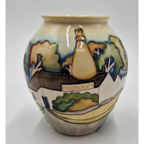 593 - MOORCROFT 12.50cm x 11.50cm x 11.50cm VASE (Shape No 4/5) 