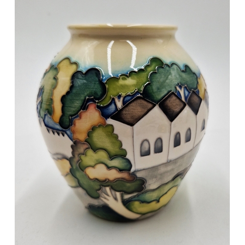 593 - MOORCROFT 12.50cm x 11.50cm x 11.50cm VASE (Shape No 4/5) 