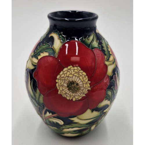 596 - MOORCROFT 13.00cm x 10.00cm x 10.00cm VASE (Shape No 3/5) 