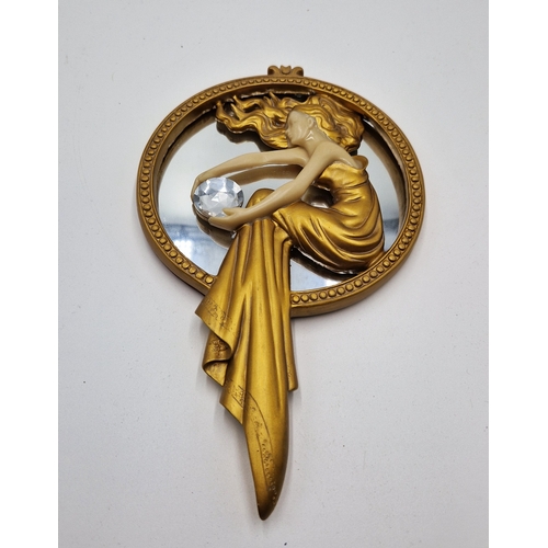 702 - ART DECO STYLE HAND MIRROR